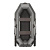 Лодка гребная под мотор Sharks S280 Люкс серо/чёрный (пол-книжка)