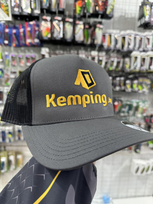 Бейсболка Kemping.by серая / сетка 