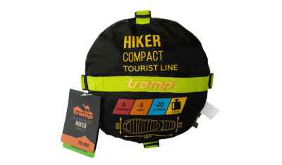 Спальный мешок кокон Tramp Hiker Compact (правый) 185*80*55 см (-20°C)