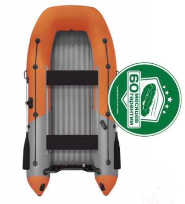 Надувная лодка Boatsman BT380А (графитово-оранжевый)