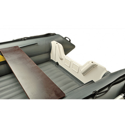 Надувная лодка ПВХ Риф Скат Тритон 370 НДF (фальшборт, пластиковый транец, НДНД)