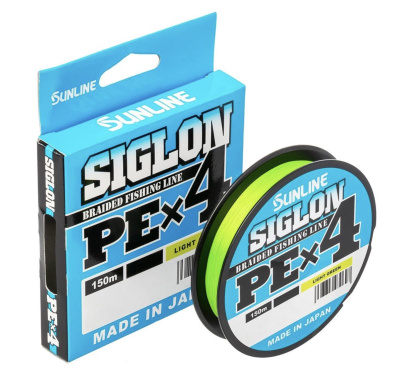 Шнур Sunline Siglon PE X4 Light Green 150m #0.2 3lb/1.6kg