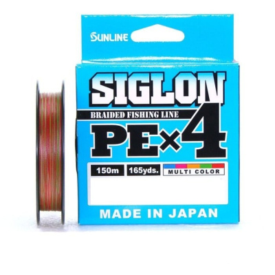 Шнур Sunline Siglon PE X4 Multicolor 150m #1.2 20lb/9.2kg